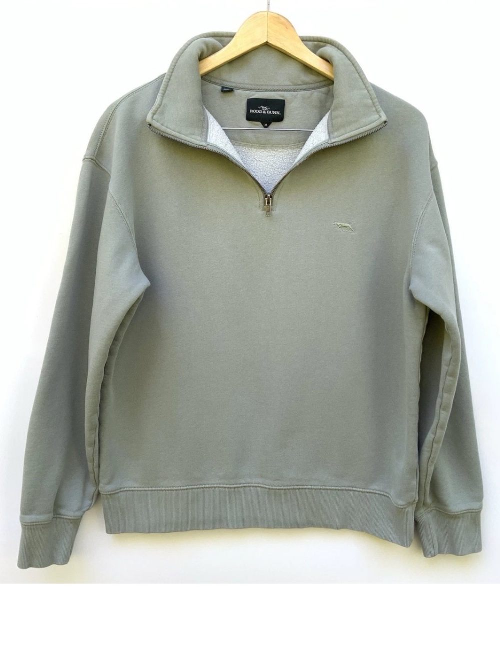 Rodd & Gunn Bayview Road Quarter Zip Pullover Sweatshirt Men’s M Sage Green